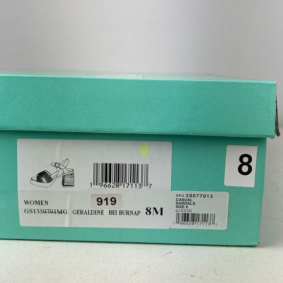 MIA Geraldine Chunky Strap Buckle Heels Sandals Women’s Size 8 NEW - Picture 5 of 5